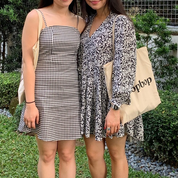 B&W Printed Dress - Picture 3 of 7